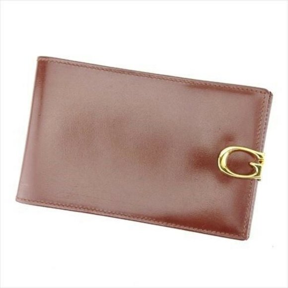 Gucci Money clip Brown Brown leather Woman unisex Authentic Used - Picture 1 of 8
